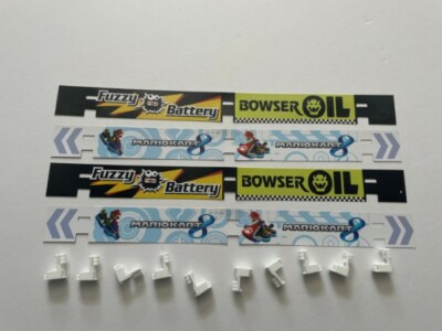 Greenhills Carrera GO !!! Mario Kart Zäune x 4 & Clips x 10 - NEU - MACC843