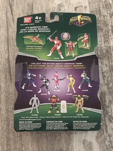 Mighty Morphin Power Rangers Pink 4" w Light up Dino Fly 2010 New Factory Sealed - Picture 2 of 6