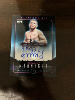 2024 Midnight UFC Merab Dvalishvilli Autograph Card Rare | eBay