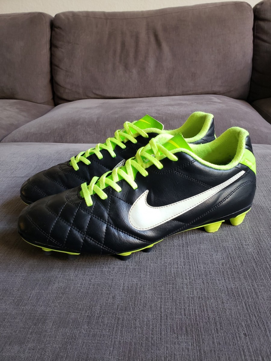 Size 12 Men's Nike Tiempo Legend IV FG Soccer Boots Cleats 509038-013 VTG  2012