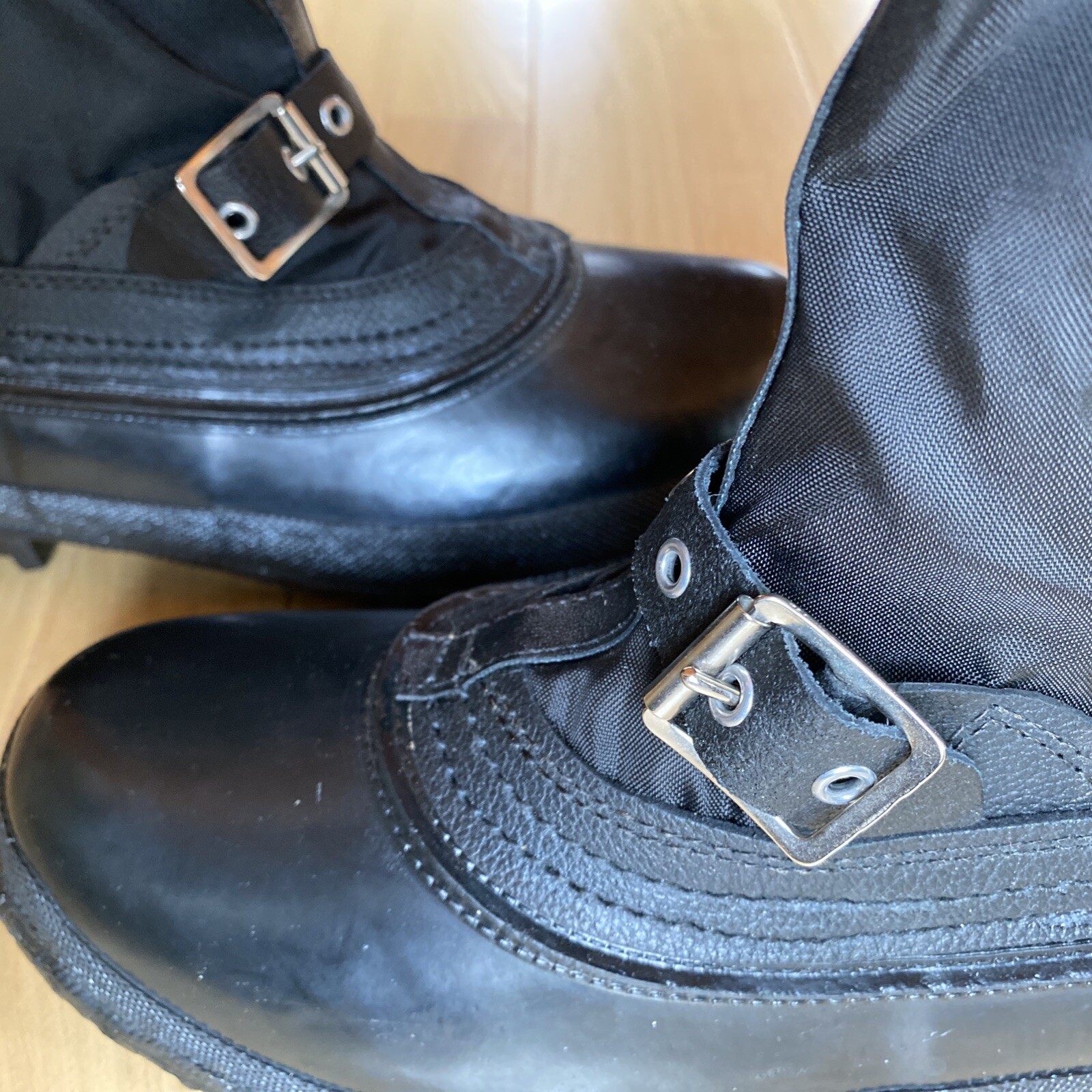 Vintage 1967 ski-doo Black Zip Buckle Winter Boot… - image 9