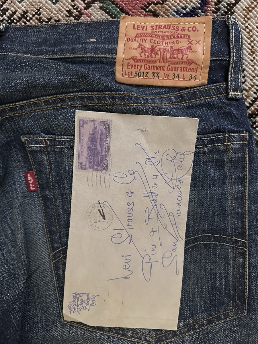 Levi's Vintage Collection 501Z XX - Repro Back Pocket Letter Levi's Vintage Collection 501Z XX - Repro Back Pocket Letter