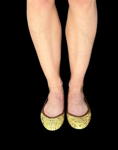 Ballerine slip on in vimini tessuto Olivia suola francese New York FS/NY 8,5 - Foto 9 di 12