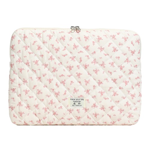 Maple Leaf Cute Quilted Laptop Sleeve Shockproof Commute Work Study Bag - Bild 8 von 21