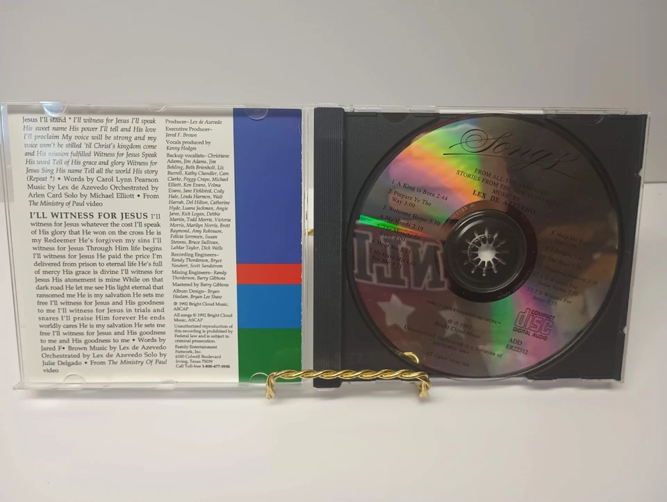 Songs From All The Animated Stories From The New Testament 728338223129 CD BIBLE Foto 3 de 4