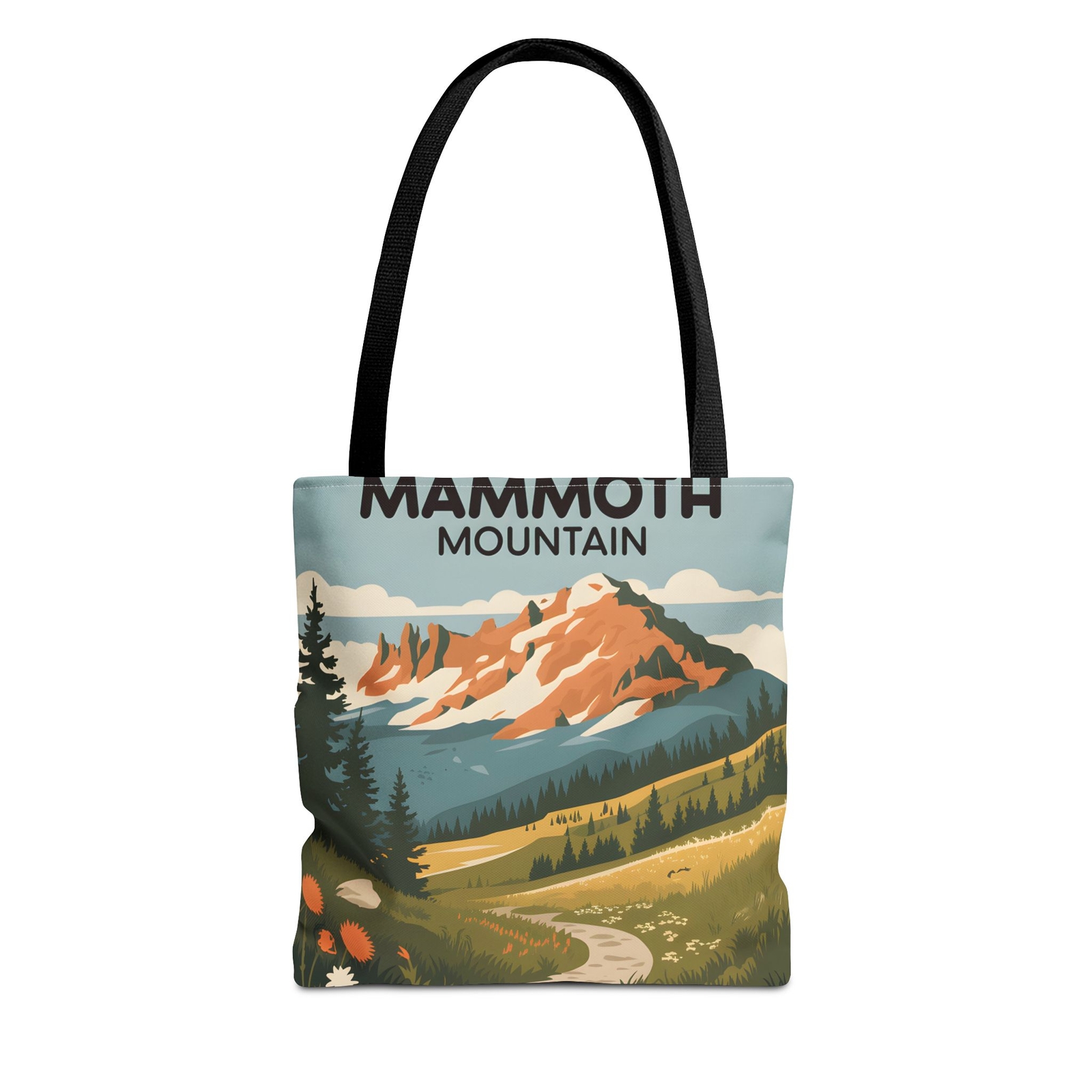 Mammoth Mountain Tote Bag All Over Print Nature Hiking Travel Casual Apparel