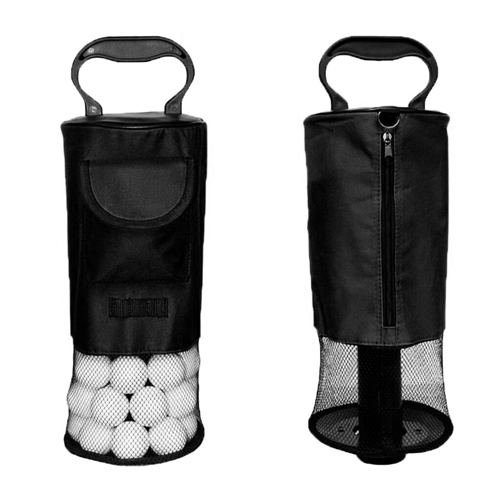 Golf Ball Shag Bag Practice Golf Ball Bag Holder Pick Up Receiver Tube