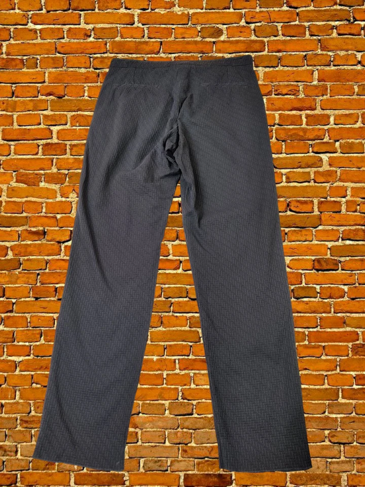 WOMENS JIGSAW UK 8 WASHED BLACK TEXTURED SMART CASUAL WORK SLIM ANKLE TROUSERS - Image 2 of 4