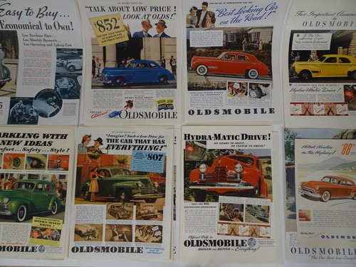 Lot 80 1920s - 1950s Print Magazine Advertising Oldsmobile Automobile Ephemera - Picture 3 of 10