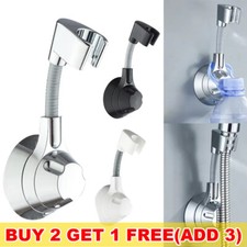 Shower Head Wall Mounted Holder Adjustable Bathroom Bracket Clip No Drill AU