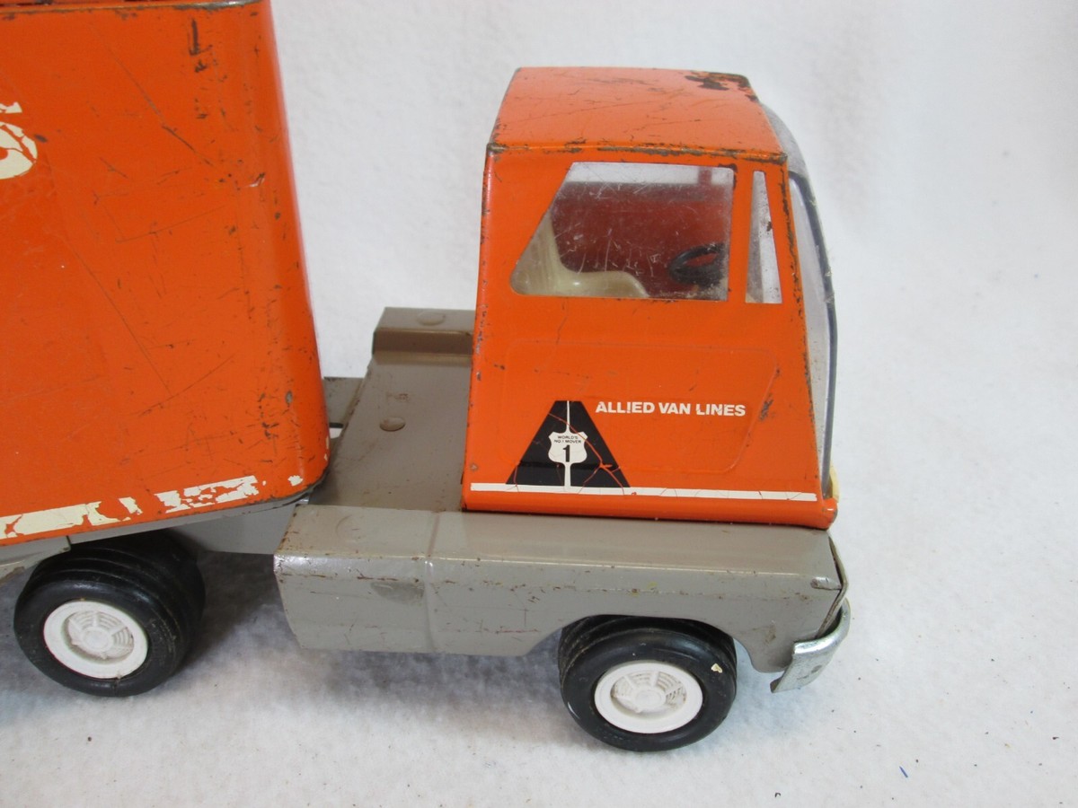 Vintage 1960's Mini Tonka Allied Van Lines moving semi truck no