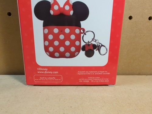 Disney Minnie Mouse AirPods 1st & 2nd Generation Case with Attached Clip New - 第 8/11 張圖片