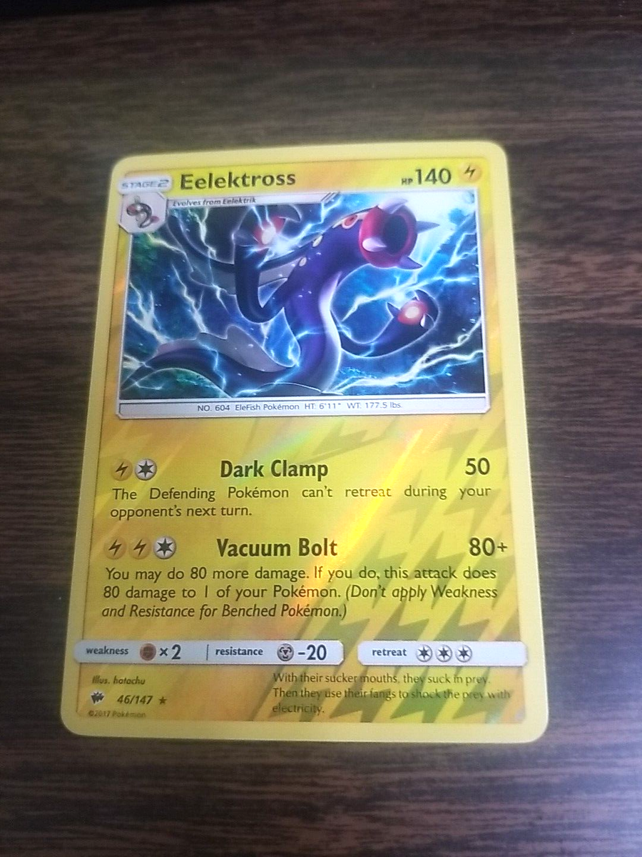 EELEKTROSS 46/147 Burning Shadows 2017 Pokemon card vacuum bolt