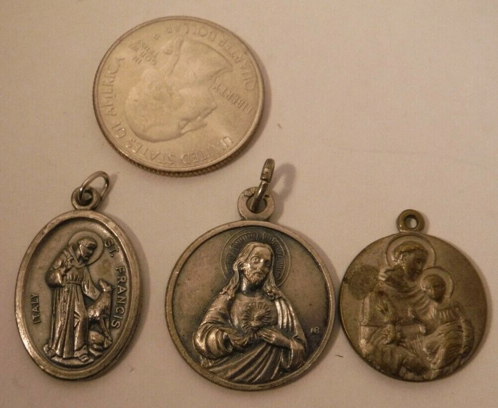 Silver religious medals hotsell
