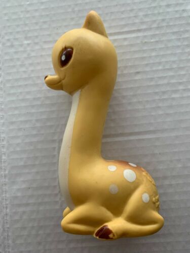 Vintage 1974 The First Years Fawn Deer Squeaky Toy USA Kiddie Products - Picture 1 of 4