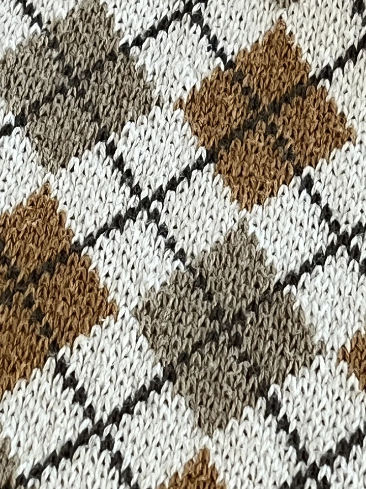 Suéter de algodón Migi Puppy Play Argyle bebé bebé cuna regazo manta ducha regalo Foto 4 de 4