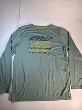 Xersion Train Men’s Long Sleeve Shirt Sz XL 18/20 Dri Fit Hyper Psyched NICE