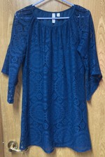 Tacera Teal Cut Out Overlay Lined Drapey Sleeves A-line Minidress S 2 4