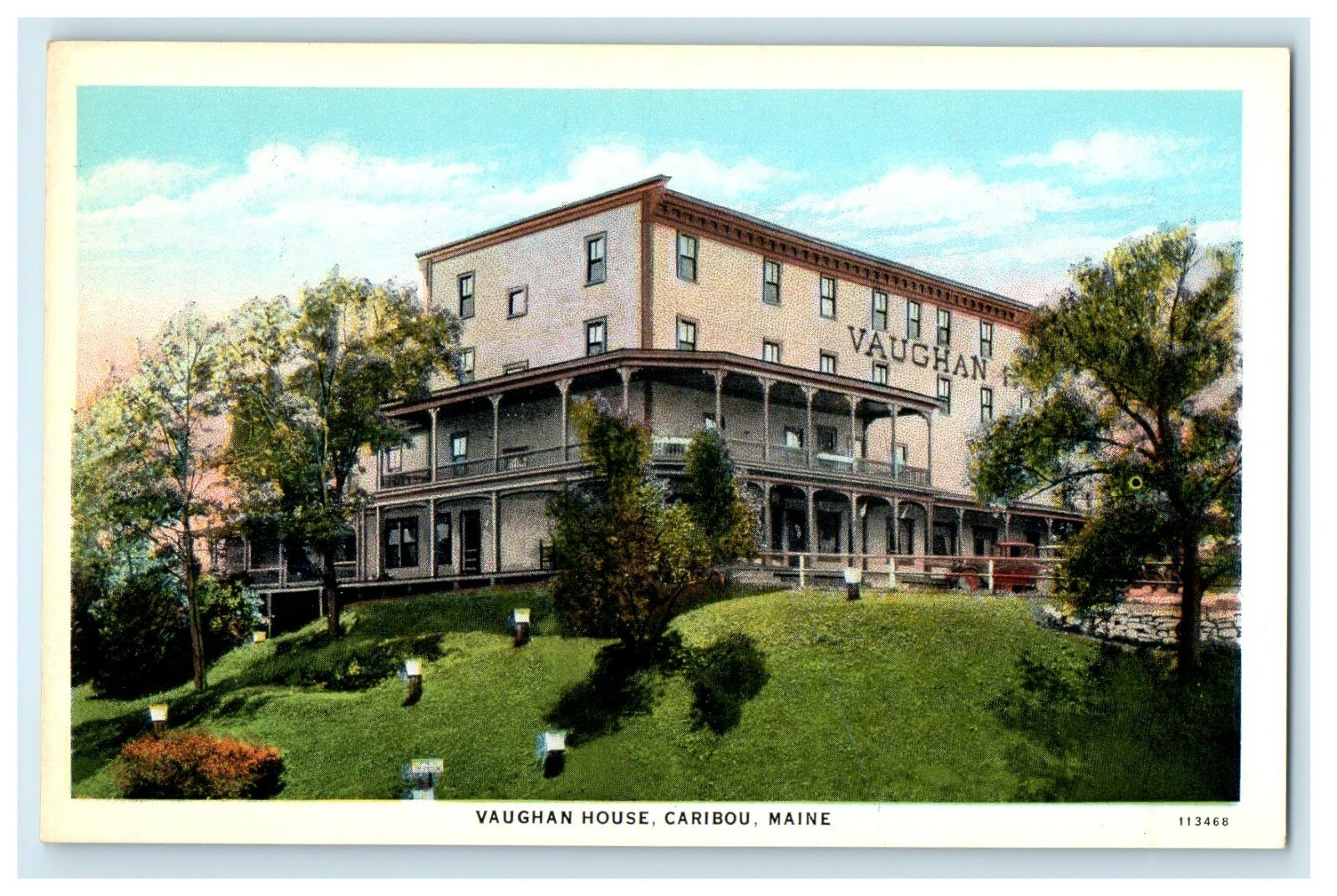 1929 Vaughan House, Caribou, Maine ME Vintage Unposted Postcard eBay