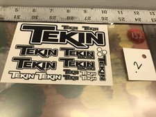 Vintage: TEKIN Decal / Sticker Sheet New USA Shipped