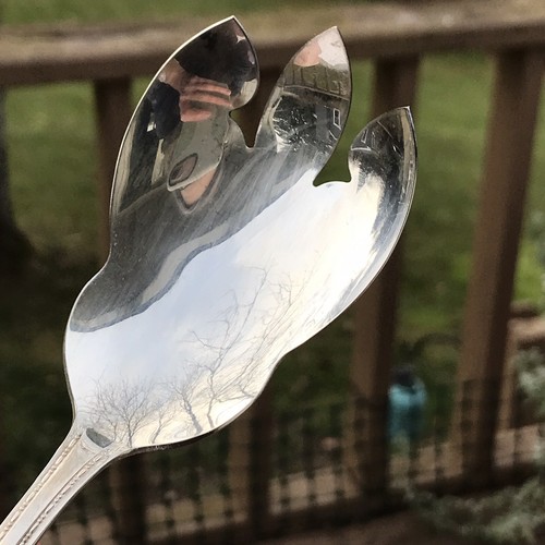 VTG Nasco Silverplate Art Deco 1 Gravy Ladle Spoon 1 Serving Spork Flatware - Foto 7 di 9