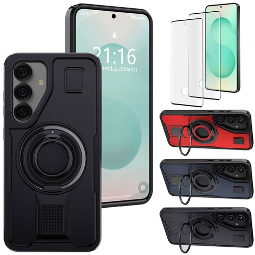 For Samsung Galaxy S25 Ultra S25+ Case Ring Kickstand Cover / Screen Protector - Bild 1 von 36