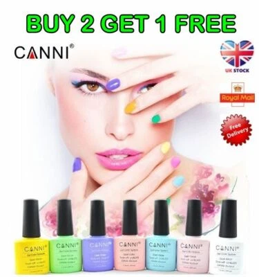 CANNI Gel Polish Nail Soak Off UV LED Base Top Coat Matte Colour Nail Varnish