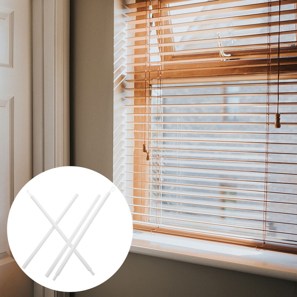 2sets Heavy Duty Curtain Rods With Hooks Double Rod Curtain Brackets