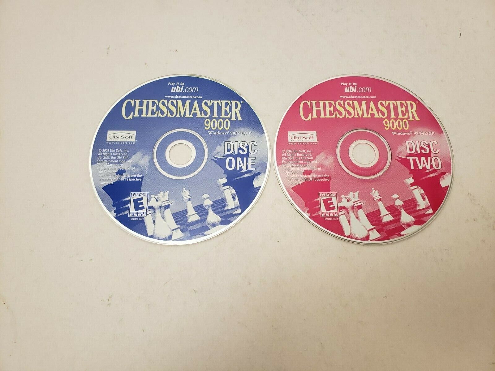 Chessmaster 9000 PC CD Rom Two Disc Ubi Soft Jewel Case Edition Disc Are  Mint