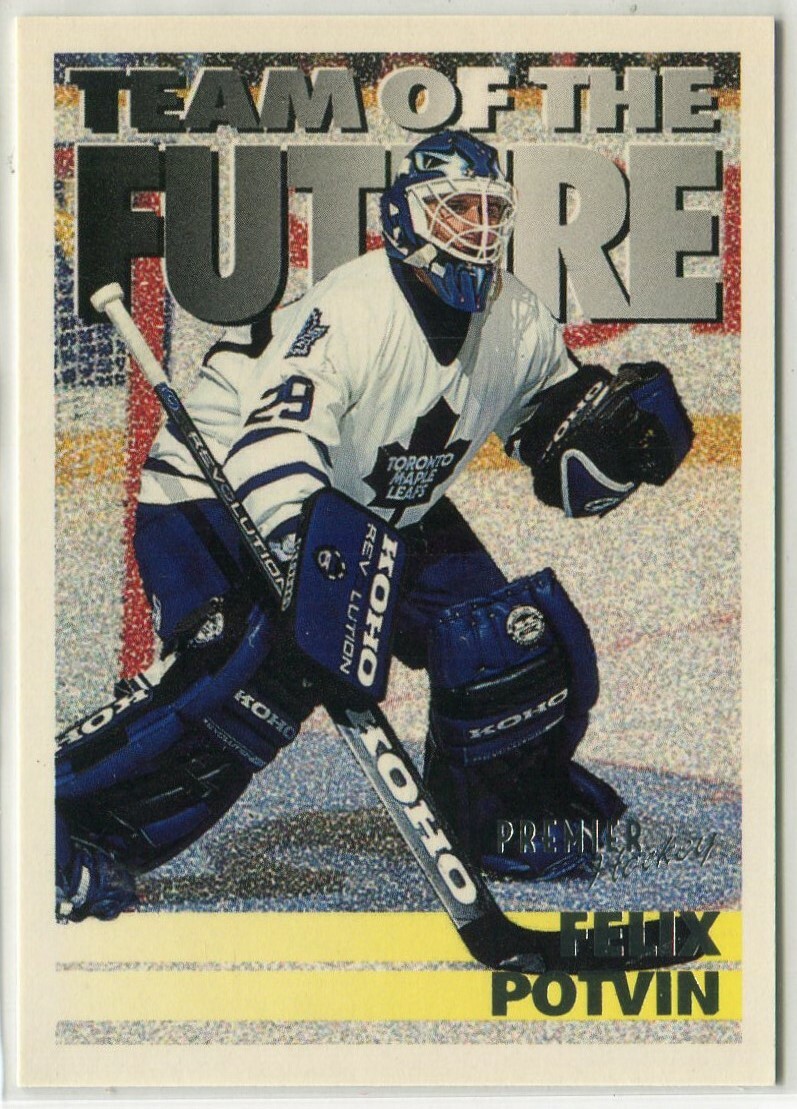 1994-95 Topps Premier #238 Felix Potvin Toronto Maple Leafs - Team