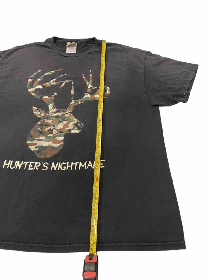 Vtg A Hunter's Nightmare T Shirt - Quality Classics - Men's Size 2XL Camo Buck - Изображение 4 из 4