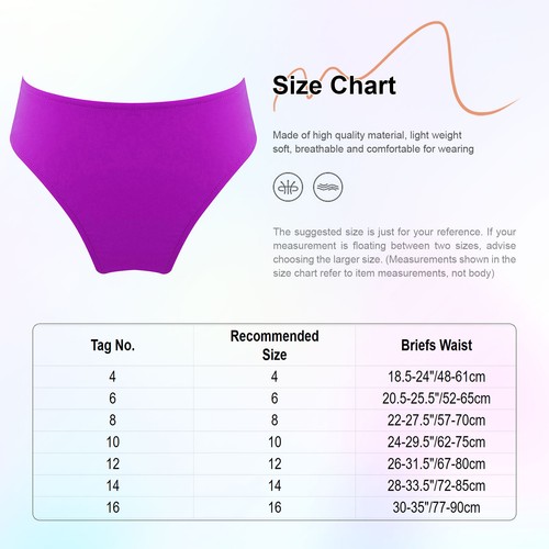 Girls Swim Bottom Swimwear Briefs UPF50+ Rash,Guard Bikini Bottoms Swimsuit - 第 34/108 張圖片