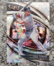 2020 Panini Select Cracked Ice Prizm #173 Trea Turner /25