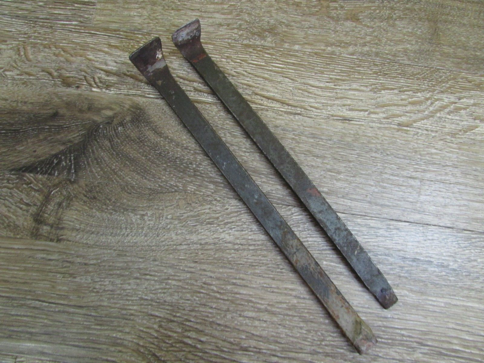 Vintage Pry Bars Lot of 2 8 1/8" & 7 3/4" Metal Hand Tool eBay
