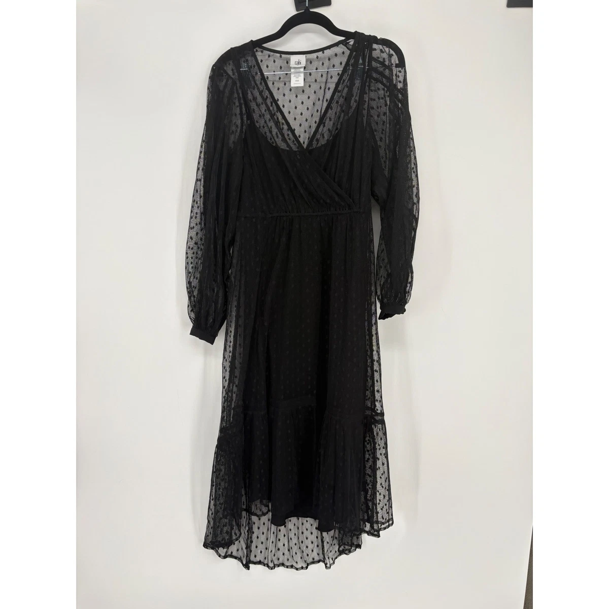 cabi black lace dress Cabi New NWT Theater Dress #4076 Black w Lace overlay Was $169 STUNNING!
