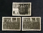 WW2 BRITISH MILITARY WOMEN, 1944, GROUP PHOTOS x 3. WRAF. ORIGINAL. 9 x 6.5cm