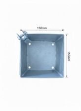 Heavy Duty Galvanised Bolt Down Square Fence Post Support Foot Anchor 150mm 2mm