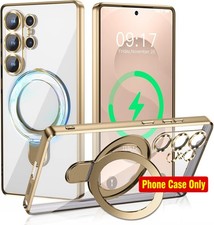 Samsung Galaxy S25 Ultra Case with Magnetic Stand Full Camera Lens Protection