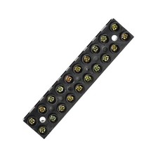 500V 10A Terminal Block Dual Row 10 Positions Screw Electric Barrier Strip,3 Pcs