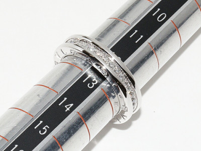 BVLGARI　ブルガリ　B-zero1 BVLGARI B-Zero1 XS Ring Diamond K18WG US#6.25 P0031913 | eBay