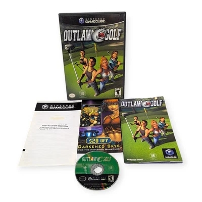 Outlaw Golf Nintendo GameCube CIB Completo con Manual e Insertos 2002 DOL-GOFE - Imagen 1 de 4