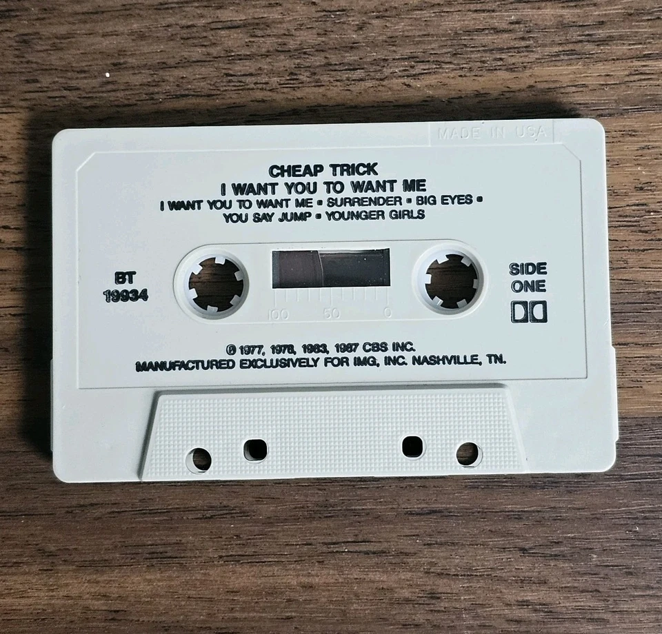 VTG 1987 Cassette - Cheap Trick: I Want You to Want Me - IMG 707 - Image 2 of 4