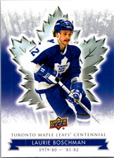 2017 UD Maple Leafs Centennial Laurie Boschman #93 Toronto Maple Leafs