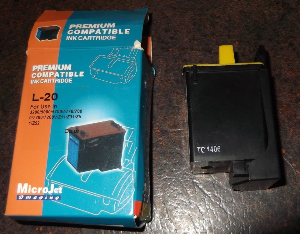 LEXMARK, DELL, SAMSUNG COMPATIBLE COLOR  INK CARTRIDGE, L20, 120,3200/5000/7200 - Image 2 of 4