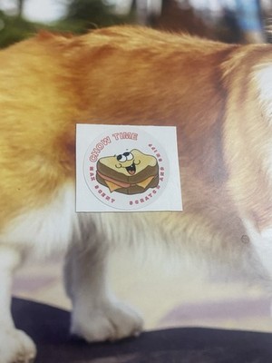 WW Small ScratchNSniff Sticker Mod Ham & Cheese Sandwich Scent