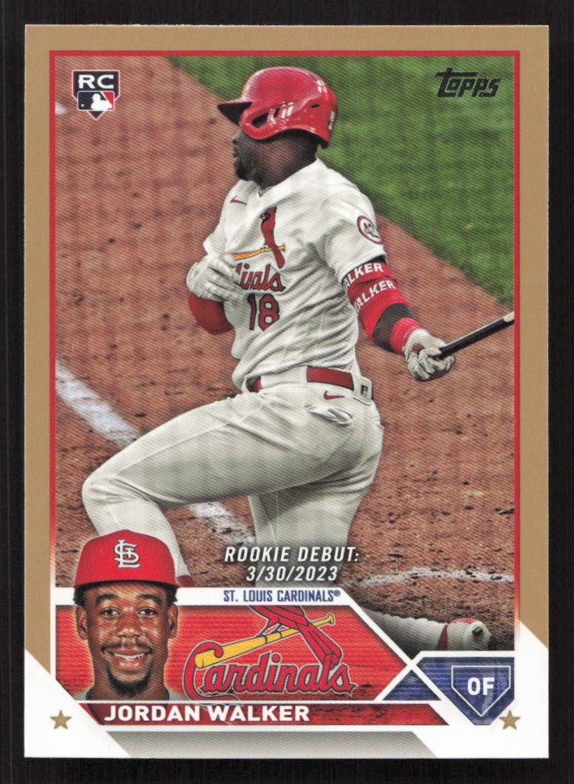 2023 Topps Update Jordan Walker Gold #/2023 #US122 RC Rookie Card
