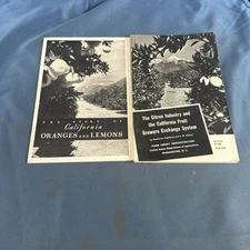 Vintage California Citrus Industry Pamphlet Books Rare 30s And 40s