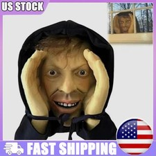 Scary Peeper Freak Halloween Decoration Clown Indoor and Outdoor Window Hanging