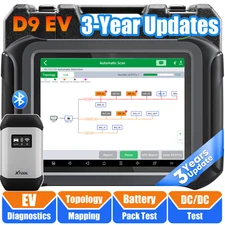 XTOOL D9EV New Energy Car Bidirectional Scanner Diagnostic Key Programming Tool 