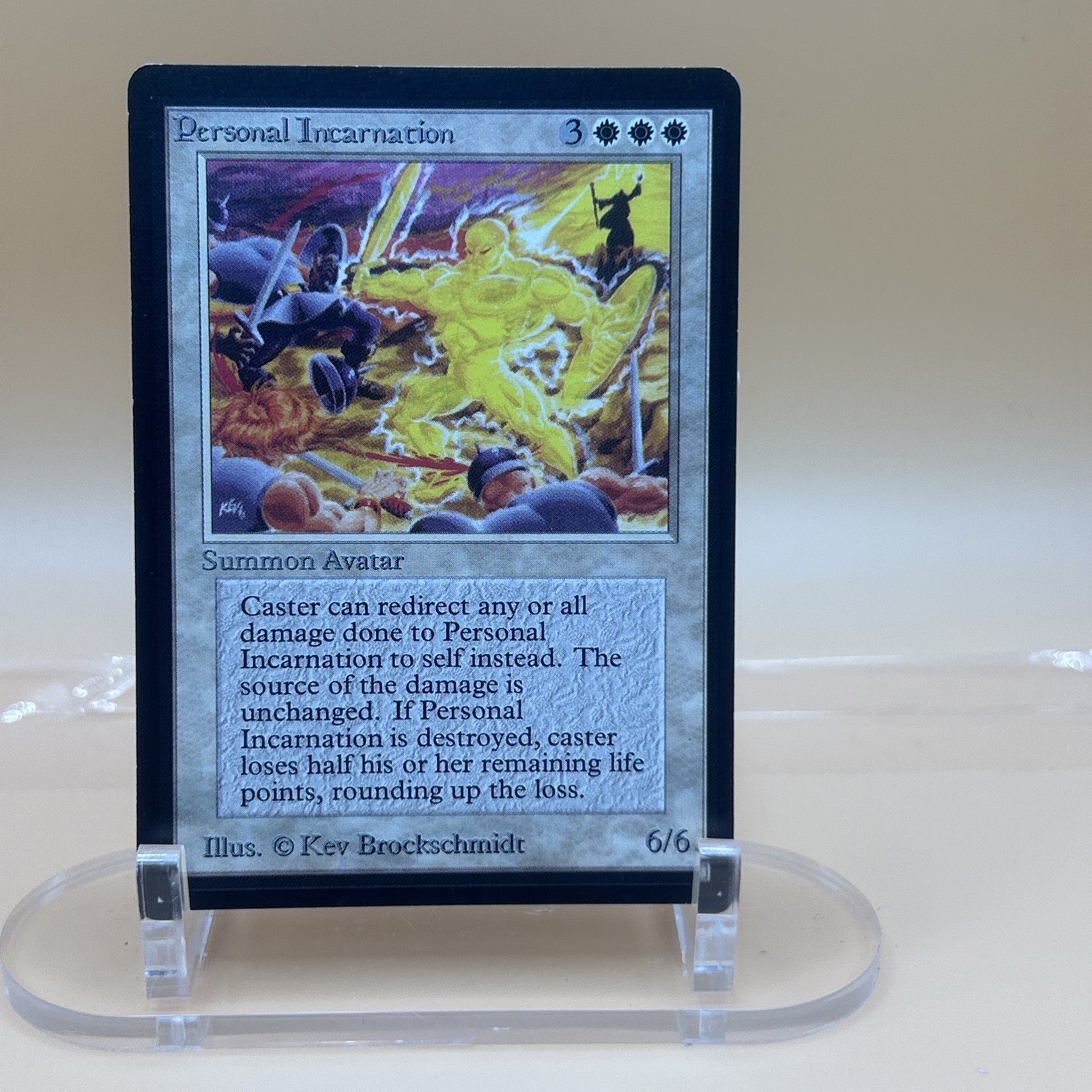 MTG Personal Incarnation Beta 1993 Vintage White Creature Avatar Old School